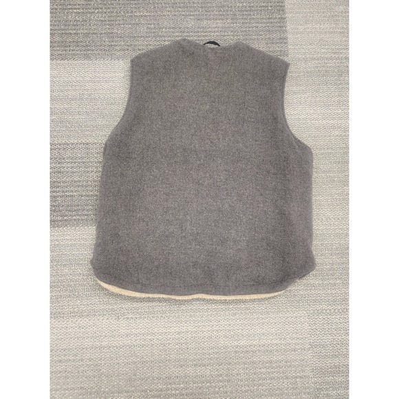 Woolrich Mens‎ Sherpa Lined Vest Dark Gray Full Zip Pockets Size L Barn Core Vtg - Picture 6 of 10